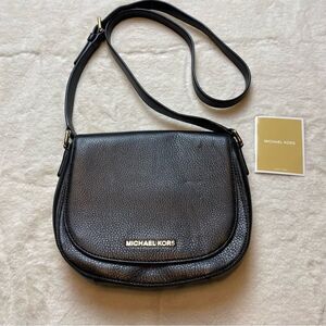 Michael Kors Black Soft Venus Leather Shoulder Bag